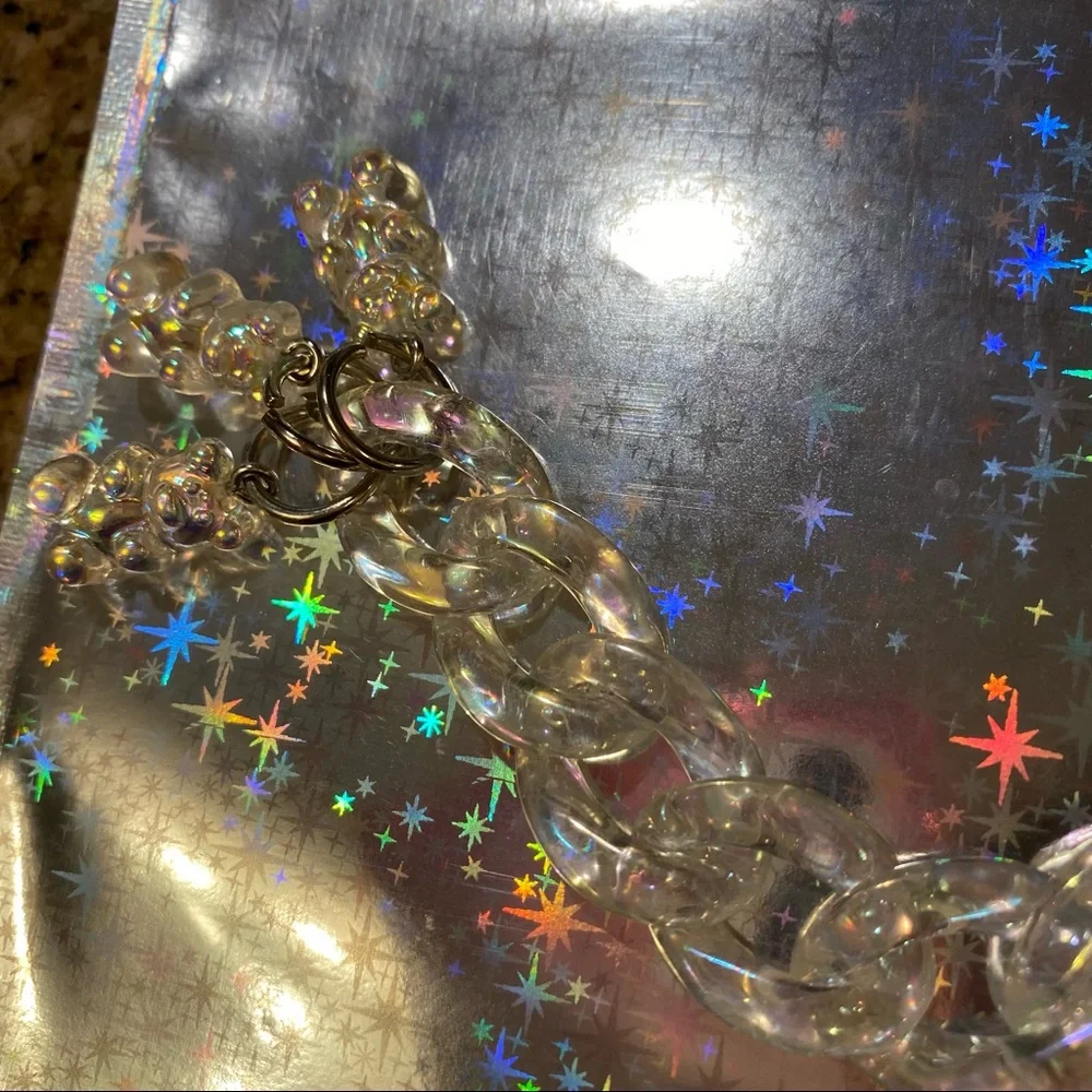 Iridescent Bear Chain Bag Charm - Picture 4 of 11